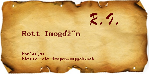 Rott Imogén névjegykártya